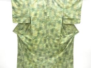 未使用品　草花模様小紋着物